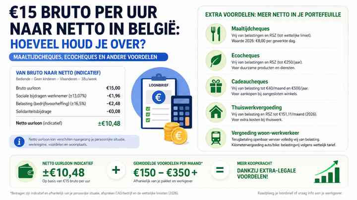 Maaltijdcheques, ecocheques en andere voordelen