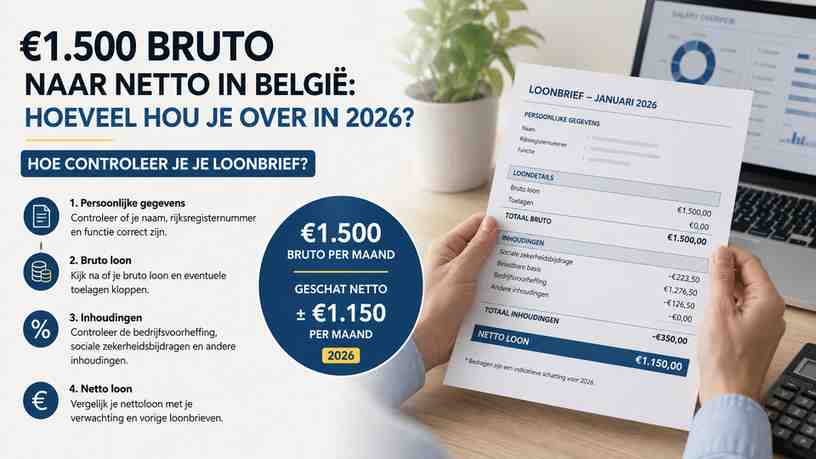 Hoe controleer je je loonbrief?