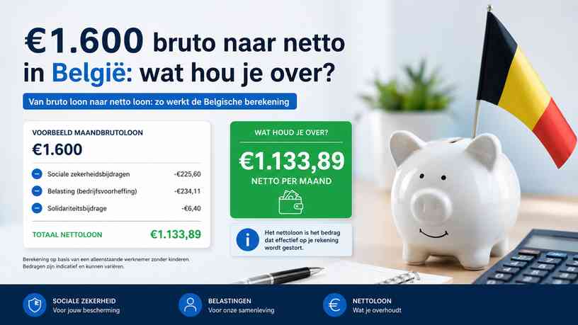 Van bruto loon naar netto loon: zo werkt de Belgische berekening