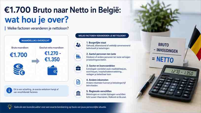 Welke factoren veranderen je nettoloon?