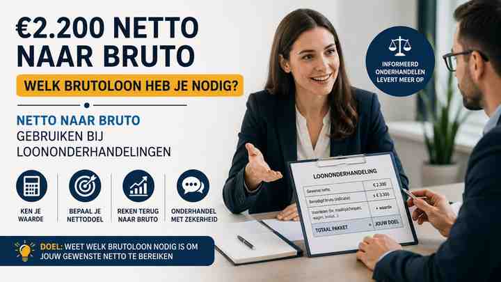 Netto naar bruto gebruiken bij loononderhandelingen