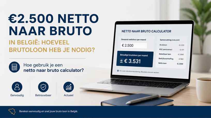 Hoe gebruik je een netto naar bruto calculator?