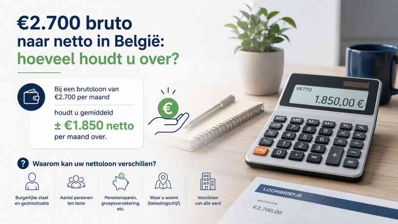 Waarom kan uw nettoloon verschillen?