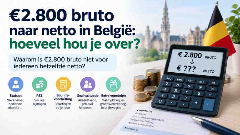 Waarom is €2.800 bruto niet voor iedereen hetzelfde netto?