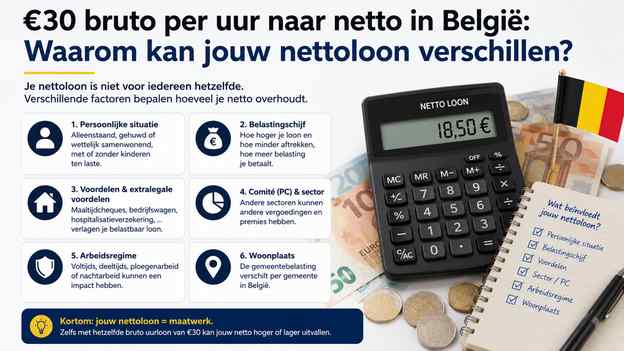 Waarom kan jouw nettoloon verschillen?