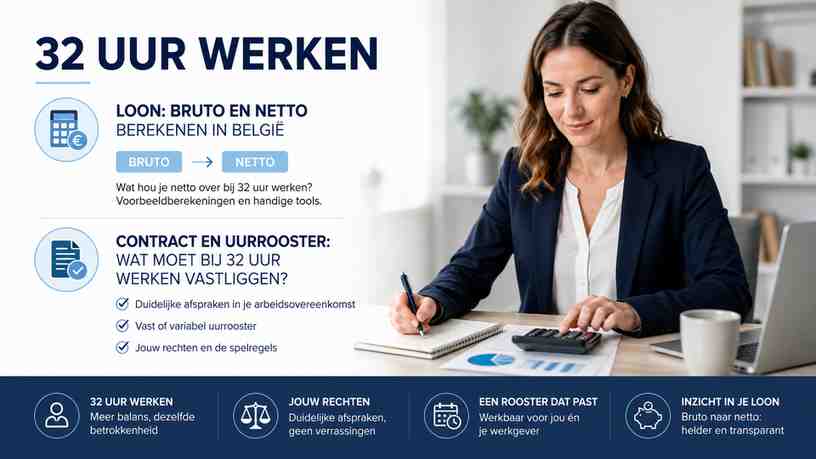 Contract en uurrooster: wat moet bij 32 uur werken vastliggen?