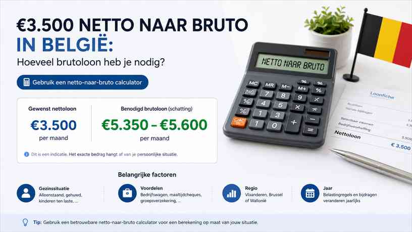 Gebruik een netto-naar-bruto calculator