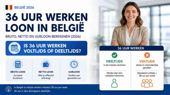 Is 36 uur werken voltijds of deeltijds?