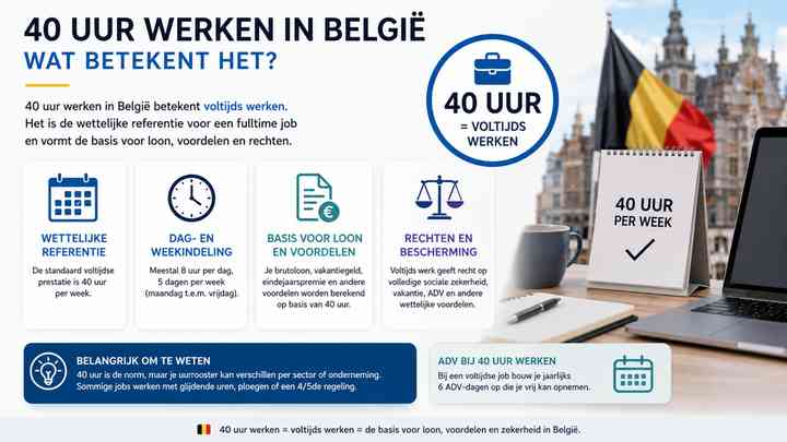 Wat betekent 40 uur werken in België?