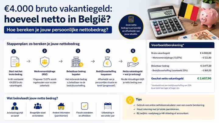 Hoe bereken je jouw persoonlijke nettobedrag?
