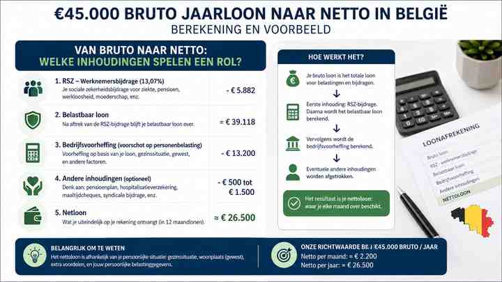 Van bruto naar netto: welke inhoudingen spelen een rol?