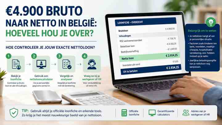 Hoe controleer je jouw exacte nettoloon?