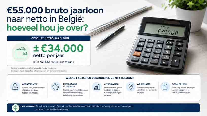 Welke factoren veranderen je nettoloon?