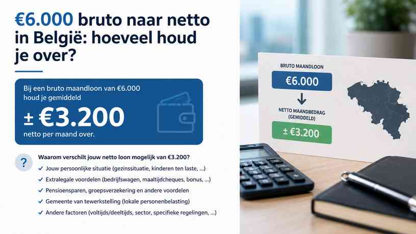 Waarom verschilt jouw netto loon mogelijk van €3.200?