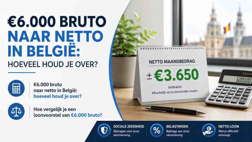 Hoe vergelijk je een loonvoorstel van €6.000 bruto?