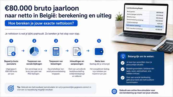 Hoe bereken je jouw exacte nettoloon?