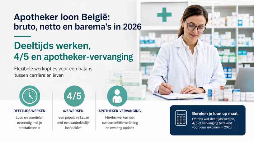 Deeltijds werken, 4/5 en apotheker-vervanging