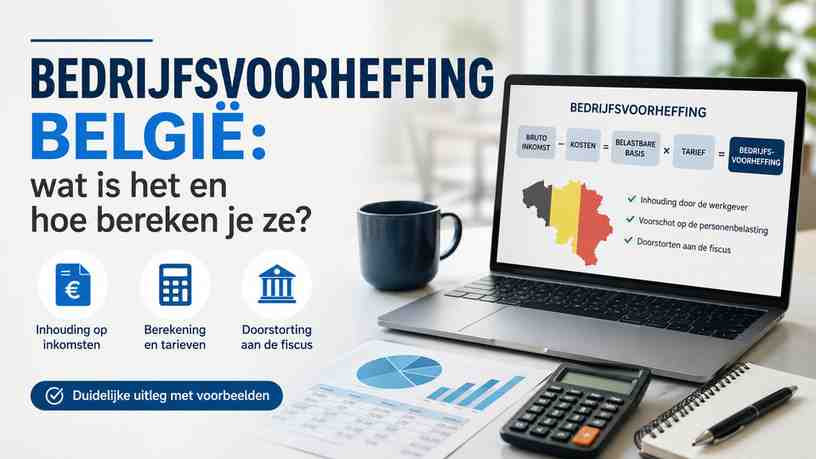 Bedrijfsvoorheffing België: wat is het en hoe bereken je ze?