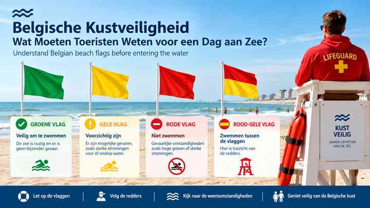 Understand Belgian beach flags before entering the water