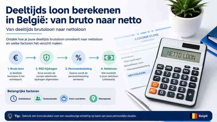 Van deeltijds brutoloon naar nettoloon