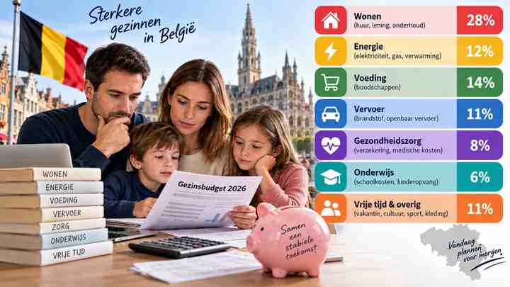The Belgian family budget at a glance