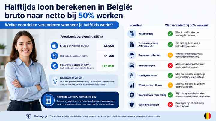 Welke voordelen veranderen wanneer je halftijds werkt?