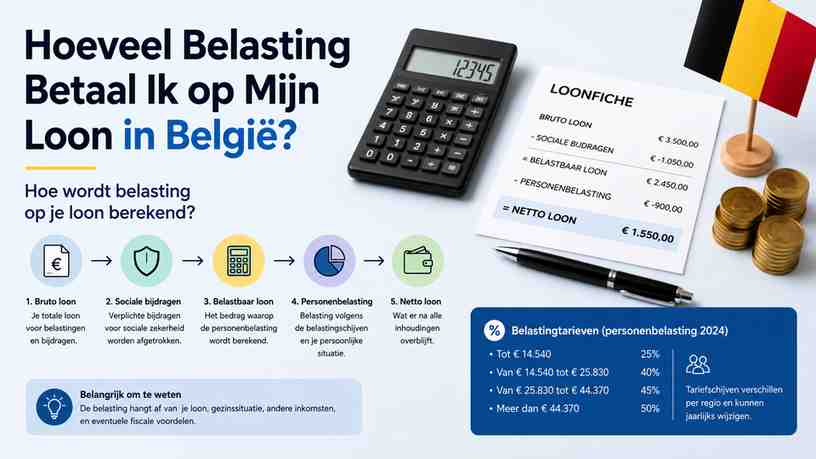 Hoe wordt belasting op je loon berekend?