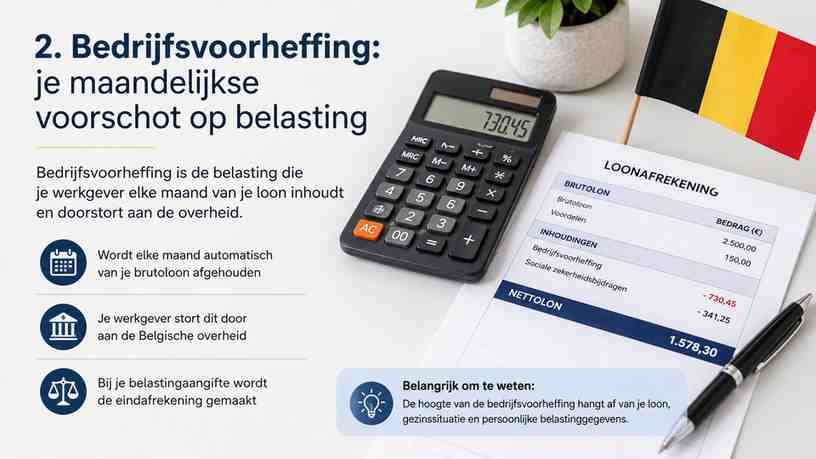 2. Bedrijfsvoorheffing: je maandelijkse voorschot op belasting