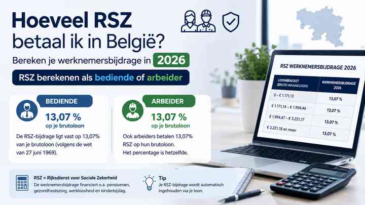 RSZ berekenen als bediende of arbeider