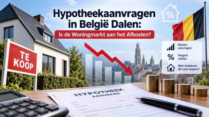 Hypotheekaanvragen in België Dalen: Is de Woningmarkt aan het Afkoelen?