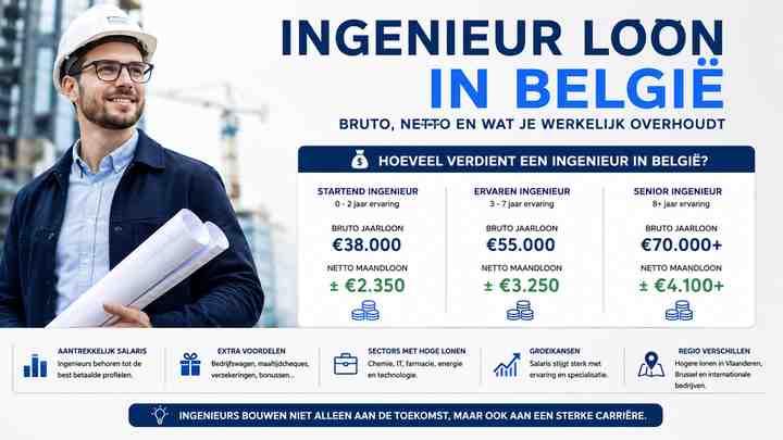 Hoeveel verdient een ingenieur in België?
