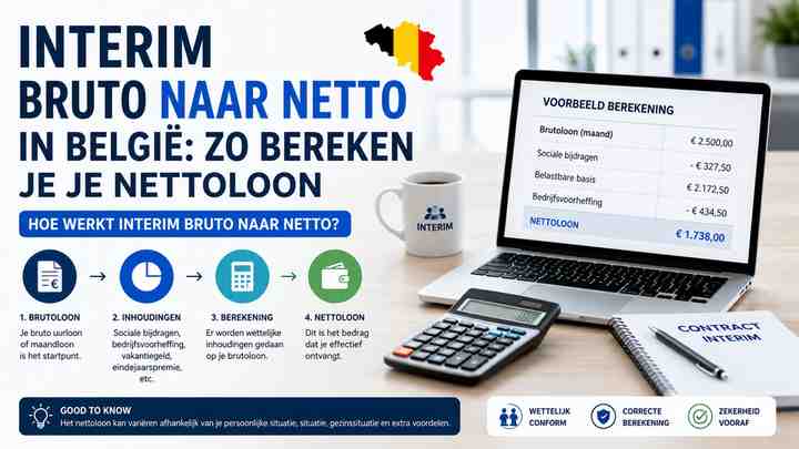 Hoe werkt interim bruto naar netto?