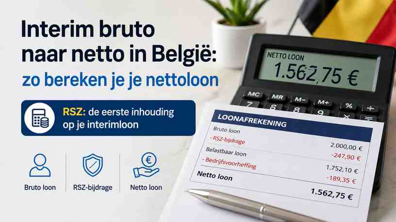 RSZ: de eerste inhouding op je interimloon