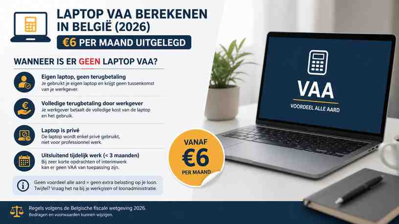 Wanneer is er geen laptop VAA?