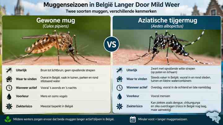 Common mosquito versus Asian tiger mosquito