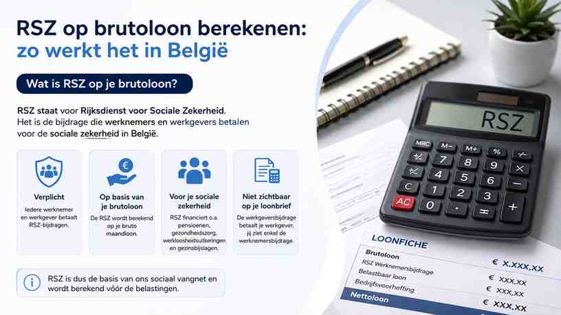 Wat is RSZ op je brutoloon?
