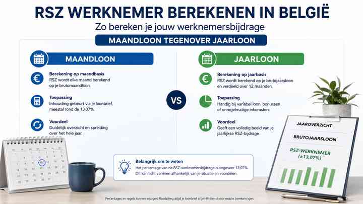 Maandloon tegenover jaarloon