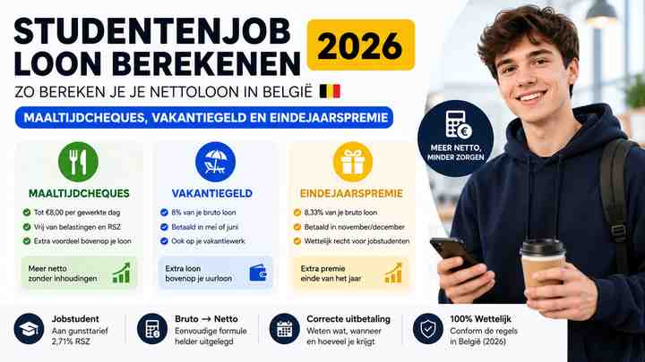 Maaltijdcheques, vakantiegeld en eindejaarspremie