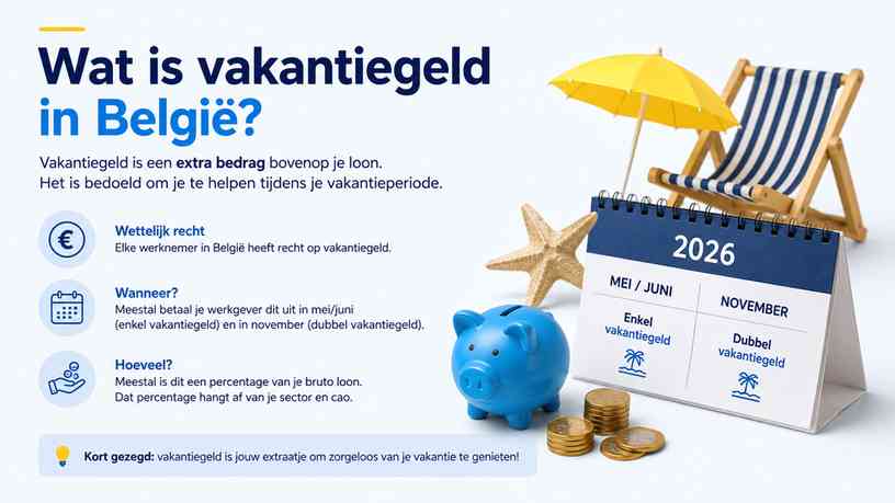 Wat is vakantiegeld in België?