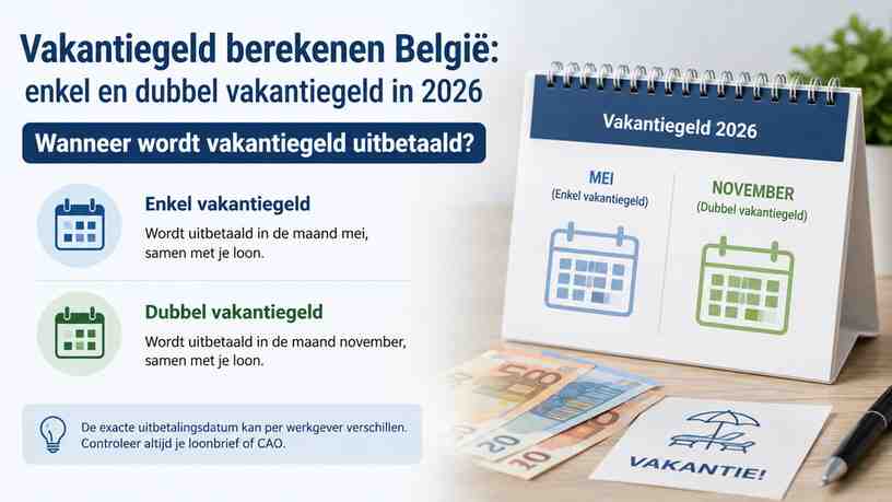 Wanneer wordt vakantiegeld uitbetaald?