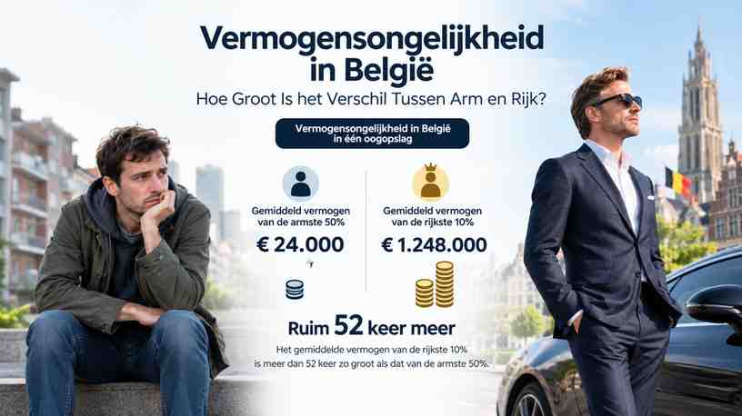 Vermogensongelijkheid in België in één oogopslag
